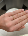 Alternating Baguette & Round Diamond Band, 0.40ctw