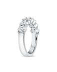 Brown & Co. Platinum Oval Diamond Half-Eternity Band