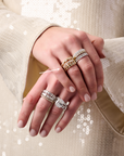 East-West Cushion Diamond Band, 1.25ctw