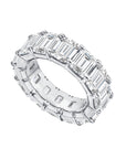 Brown & Co. Platinum Emerald Cut Diamond Eternity Band