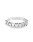 Brown & Co. Platinum Emerald Cut Diamond Band