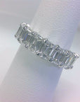 Brown & Co. Platinum Emerald Cut Diamond Band