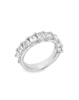 Brown & Co. Platinum Emerald Cut Diamond Band