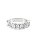 Brown & Co. Platinum Emerald Cut Diamond Band