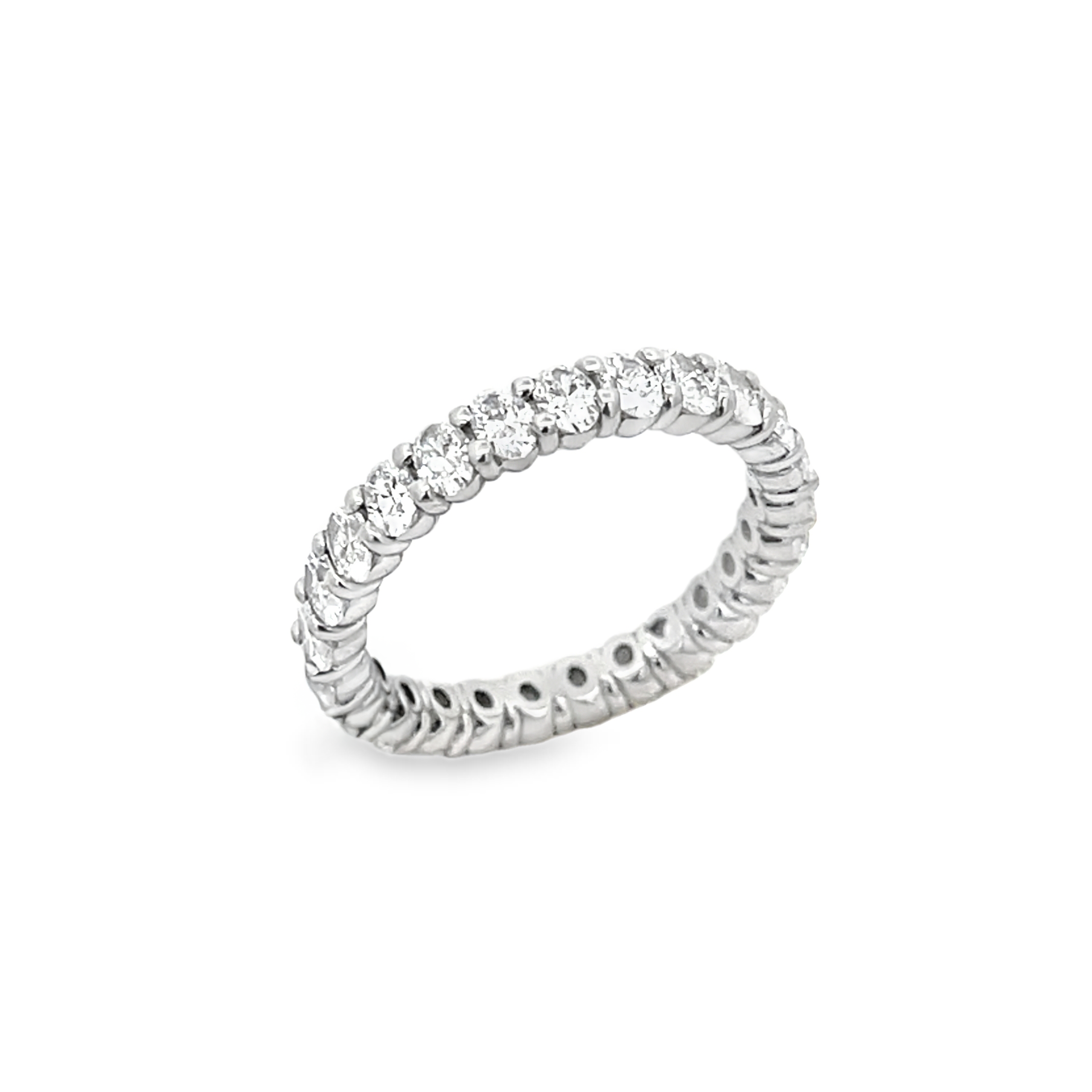 Brown & Co. Platinum Oval Diamond Eternity Band