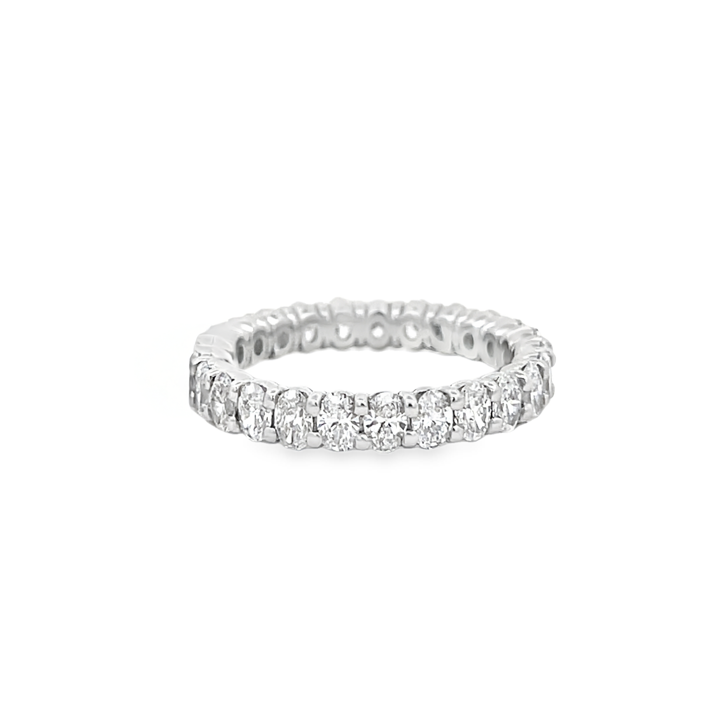 Brown & Co. Platinum Oval Diamond Eternity Band