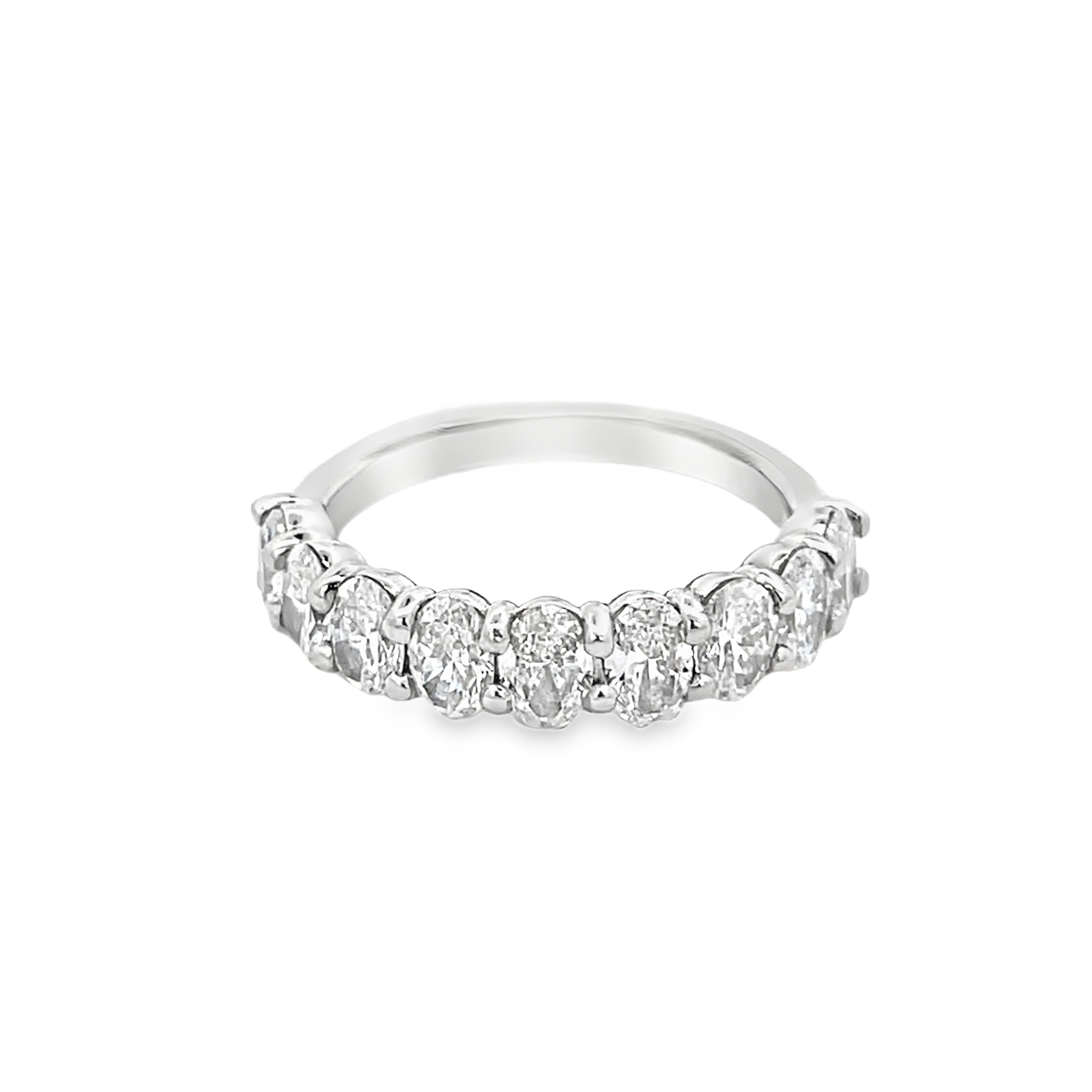 Brown & Co. Platinum Oval Diamond Band