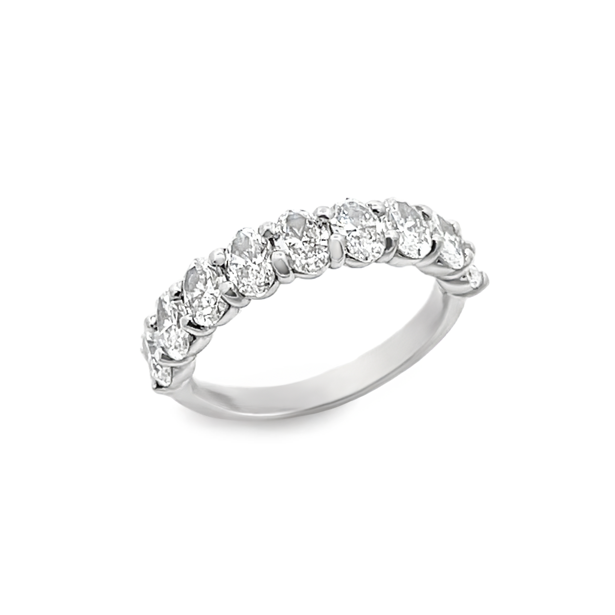 Brown & Co. Platinum Oval Diamond Band