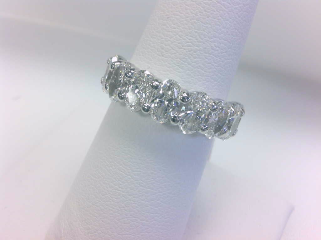 Brown & Co. Platinum Oval Diamond Band