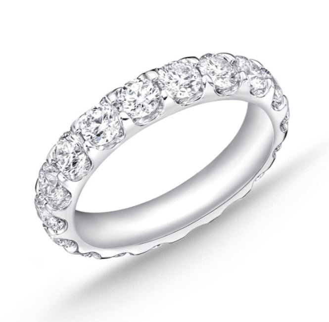Memoire 18k White Gold Odessa Diamond Band