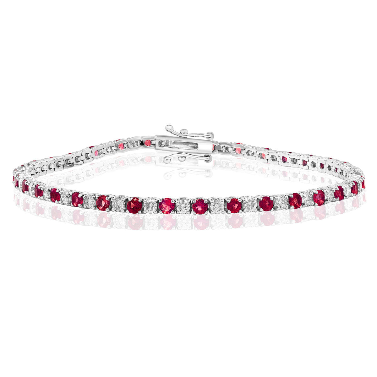 Brown & Co. 18k Yellow Gold Ruby & Diamond Bracelet