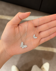 Brown & Co. 18k White Gold Pavé Diamond Butterfly Necklace