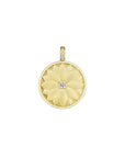 Penny Preville 18k Yellow Gold Diamond Lotus Medallion