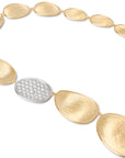 18k Yellow Gold Lunaria Diamond Necklace