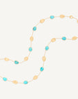 Marco Bicego 18k Yellow Gold And Turquoise Lunaria Necklace