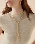Marco Bicego 18k Yellow Gold Lariat Africa Diamond Necklace