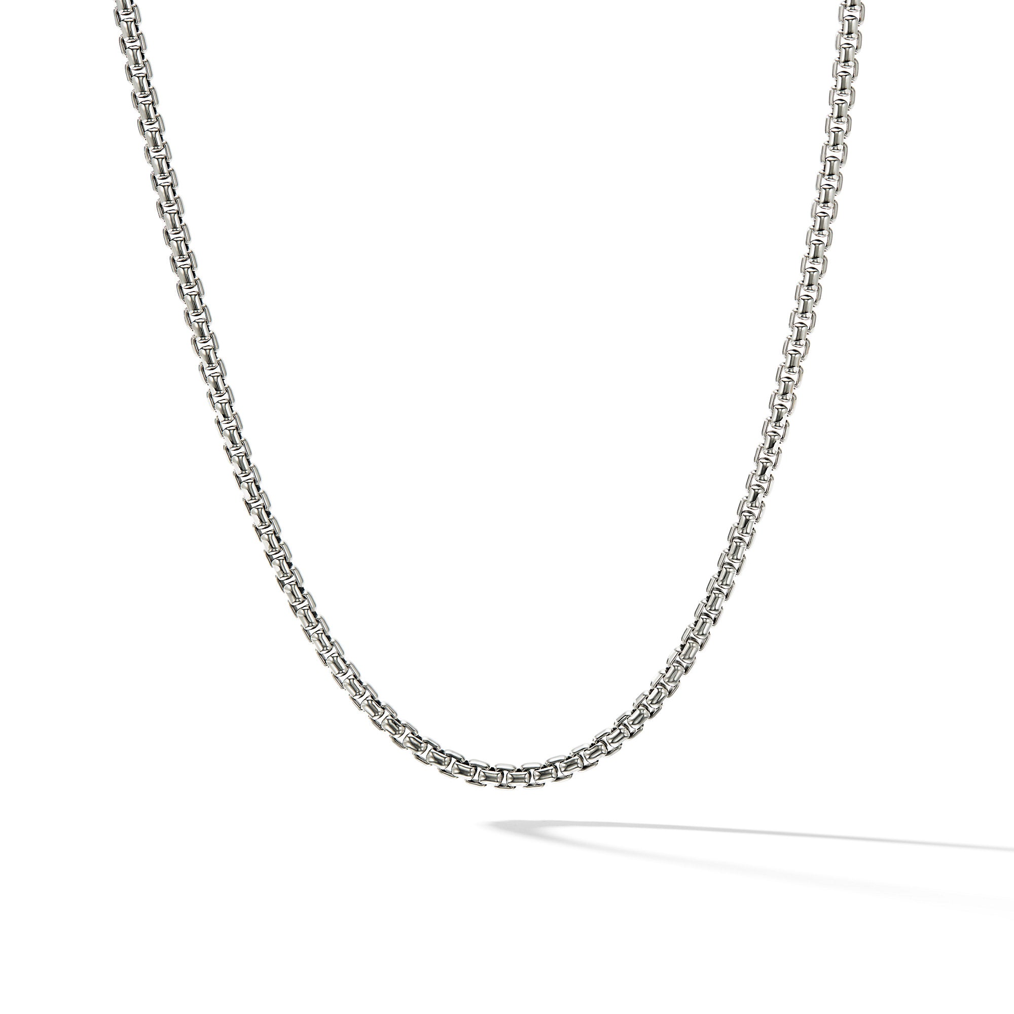 David Yurman Box Chain Necklace In Sterling Silver With 14k Yellow Gold Accent, 3.6mm