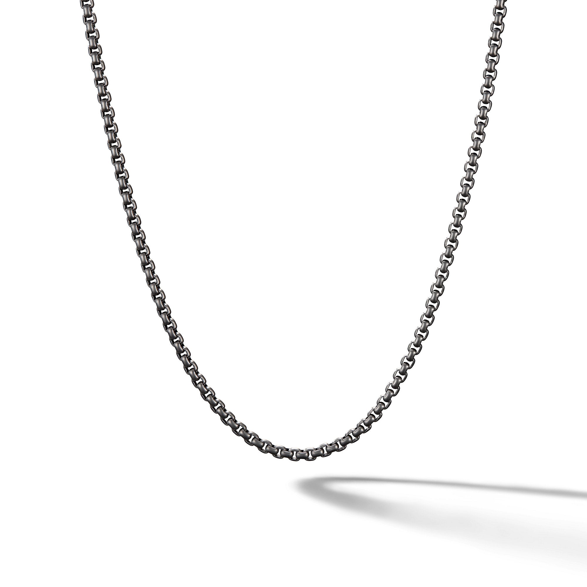 David Yurman Box Chain Necklace In Stainless Steel, 2.7mm