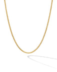 David Yurman Box Chain Necklace In 18k Yellow Gold, 1mm