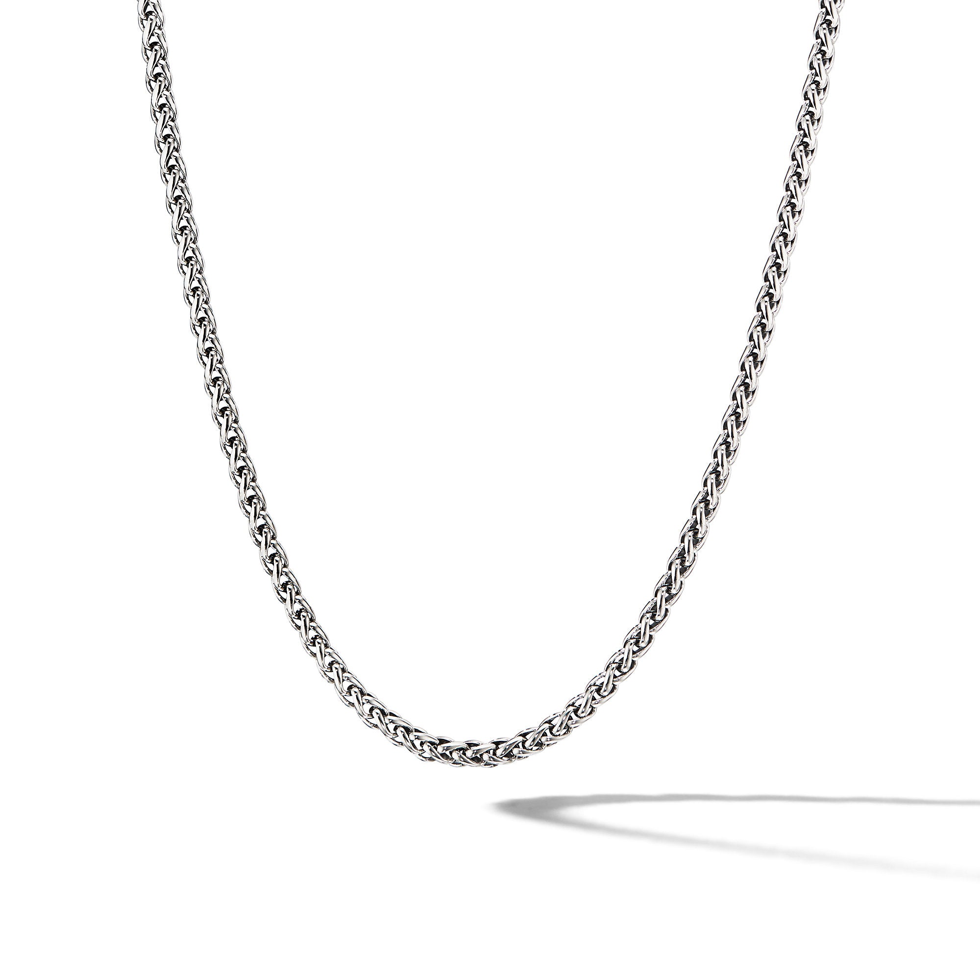 David Yurman 4mm Wheat Chain Neck Sil
