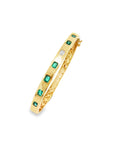 Brown & Co. 18k Yellow Gold Emerald & Diamond Bracelet
