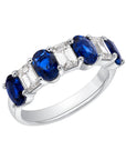 Brown & Co. 18k White Gold Sapphire And Diamond Ring