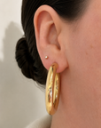 Puffy Hoop Earrings