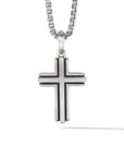 David Yurman Deco Cross Pendant In Sterling Silver, 34mm