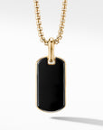 David Yurman Chevron Tag In 18k Yellow Gold, 27mm