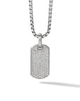 David Yurman Chevron Tag In Sterling Silver, 27mm
