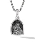 St. Anthony Amulet In Sterling Silver, 21.8mm