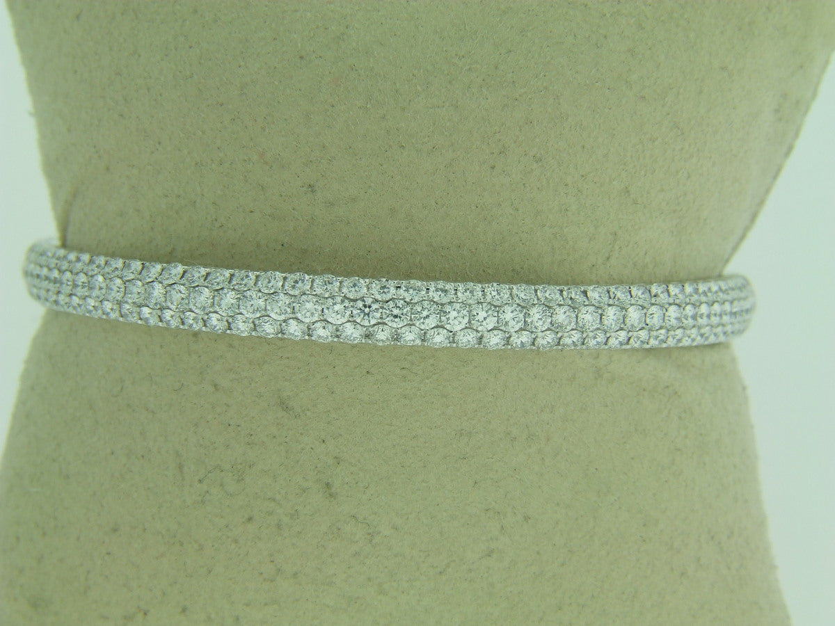 Brown & Co. 18k White Gold Diamond Bangle