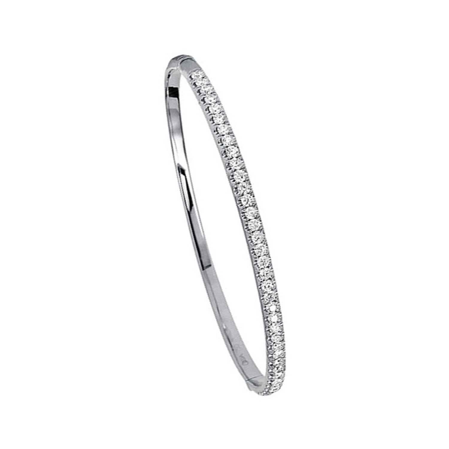 Brown & Co. 18k White Gold1.45ct Round Diamond Bangle