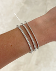 18k White Gold 0.63ctw Diamond Bangle