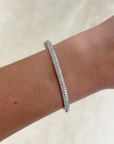Double Line Diamond Bangle, 2.30ctw