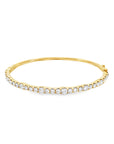 Brown & Co. 18k Yellow Gold 3.25ct Alternating Diamond Bangle