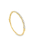 Brown & Co. 18k Yellow Gold 3.25ct Alternating Diamond Bangle