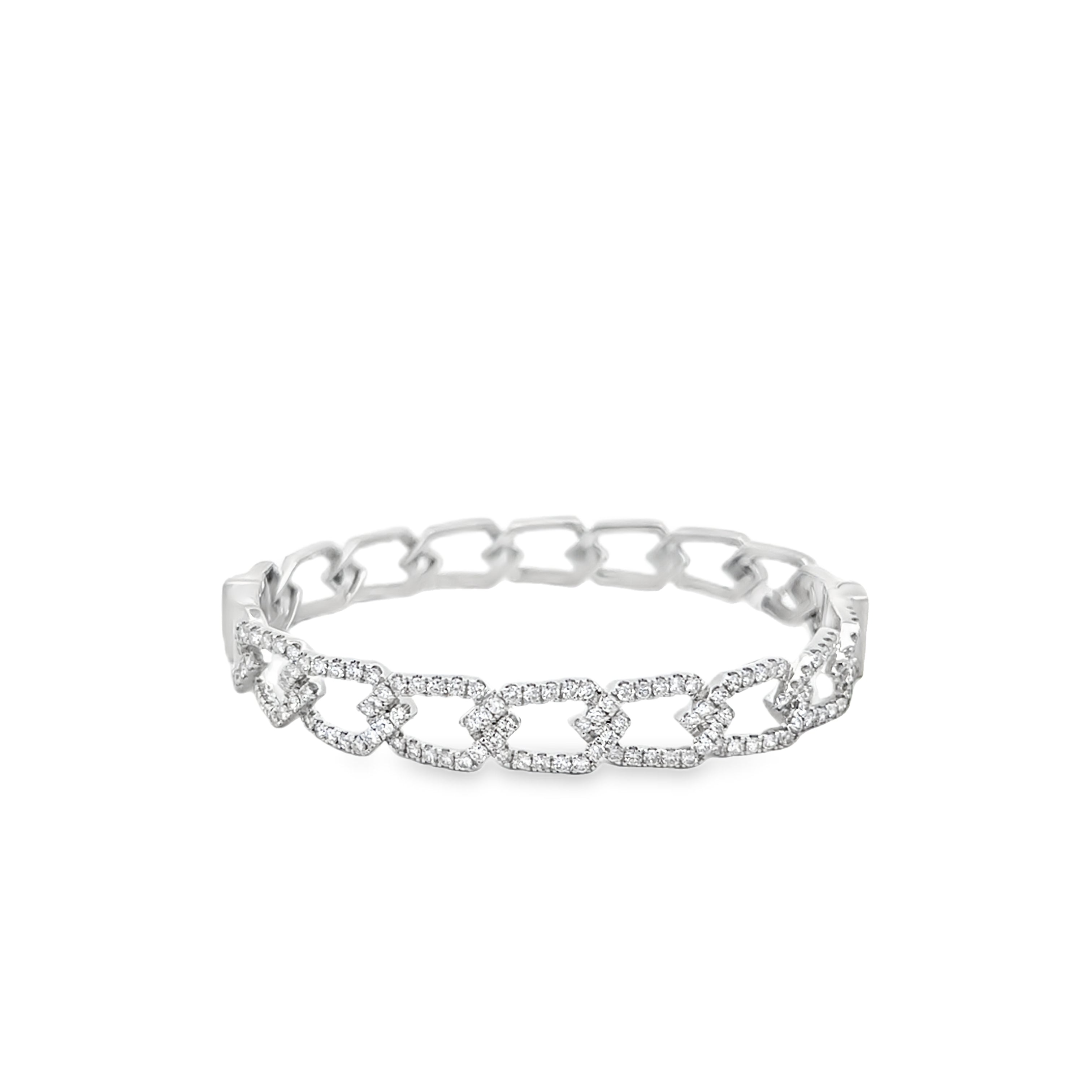 Brown & Co. 18k White Gold Diamond Bangle