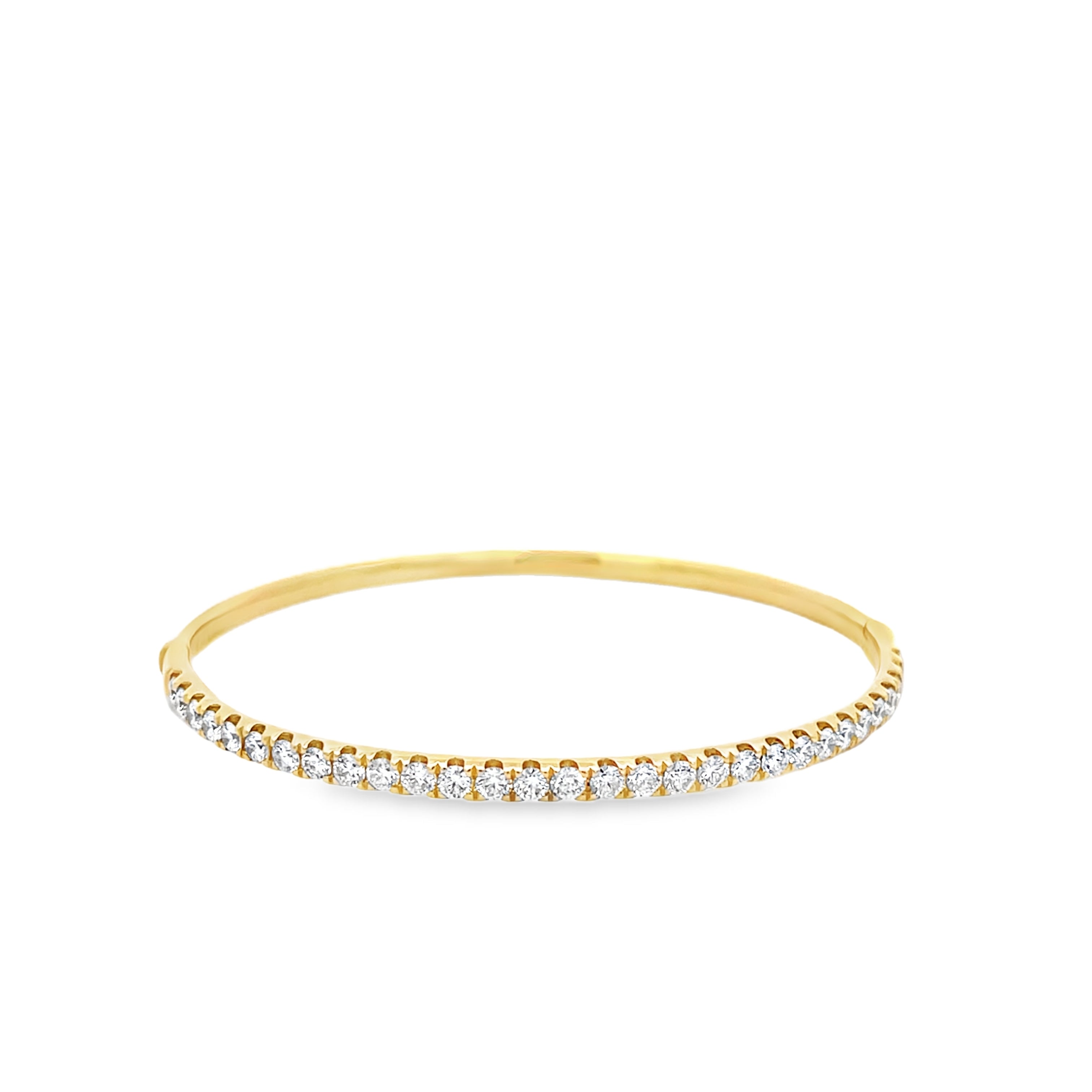Brown & Co. 18k Yellow Gold 1.99ct Halfway Diamond Bangle
