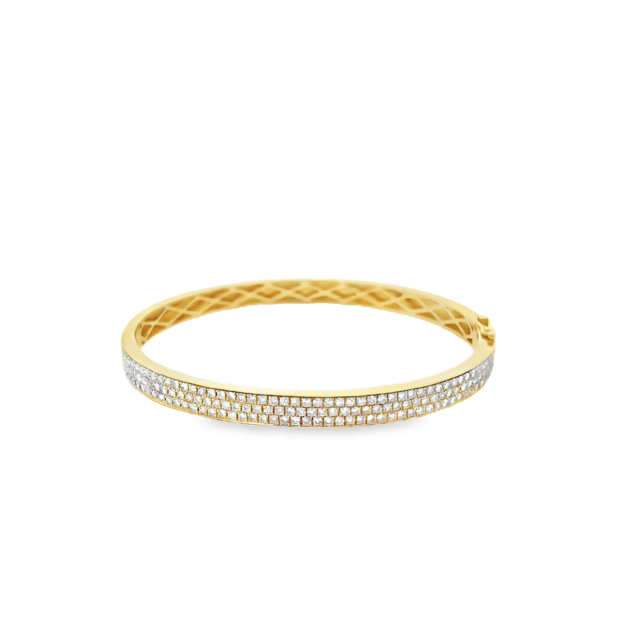 Brown & Co. 18k Yellow Gold Pavé Diamond Bangle