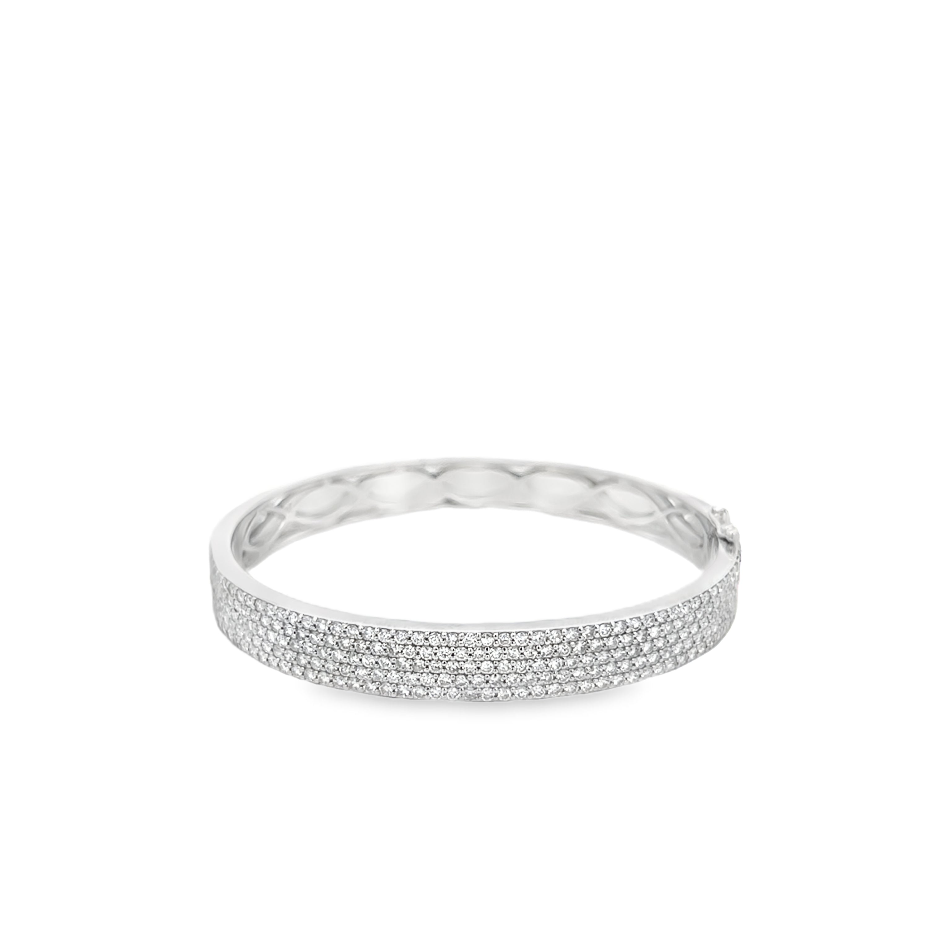 Brown & Co. 18k White Gold Diamond Bangle