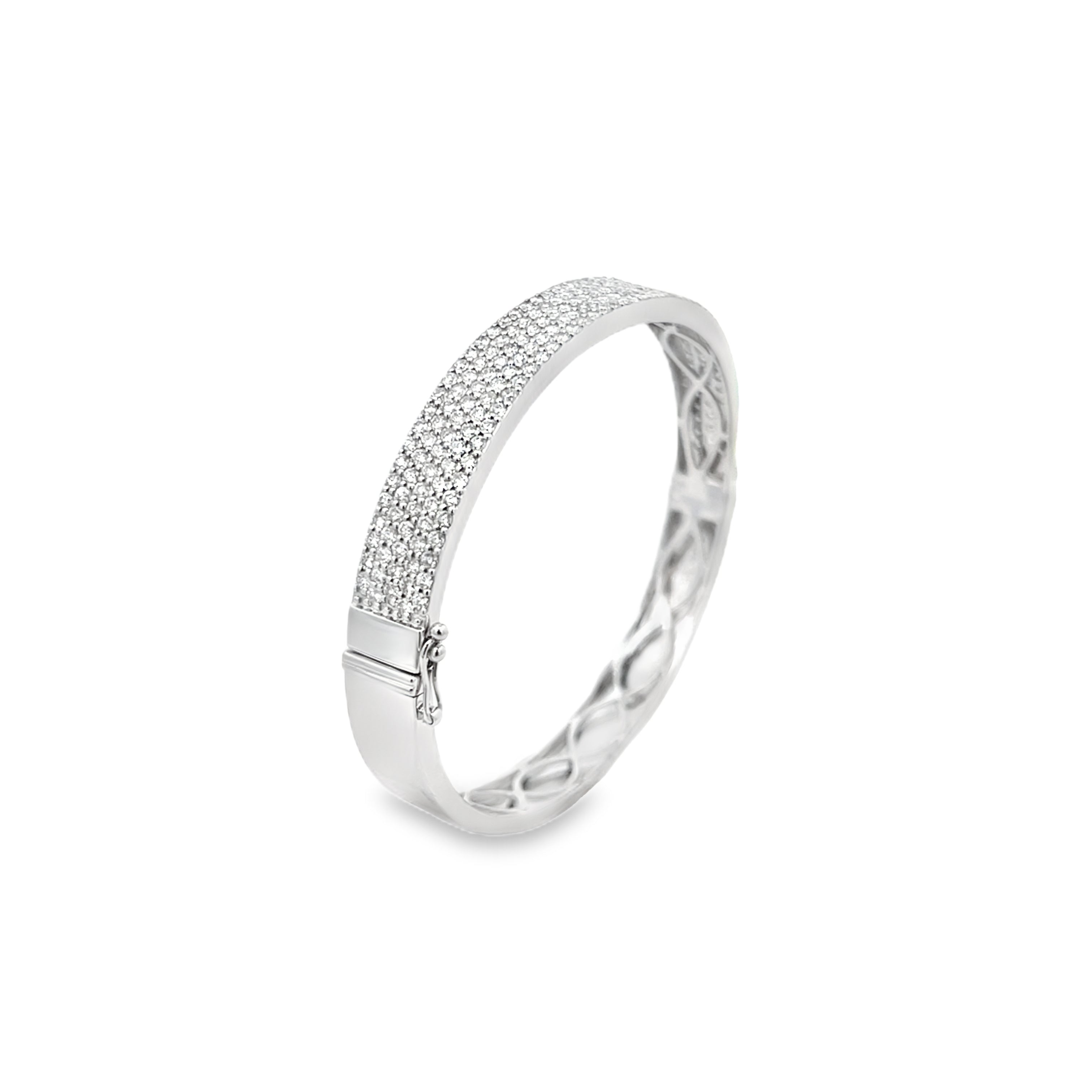 Brown & Co. 18k White Gold Diamond Bangle