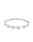 Brown & Co. 18k White Gold Bezel Set Diamond Slide Bangle