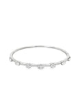 Brown & Co. 18k White Gold 2.20ct Oval Diamond Bangle