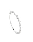 Brown & Co. 18k White Gold 2.20ct Oval Diamond Bangle
