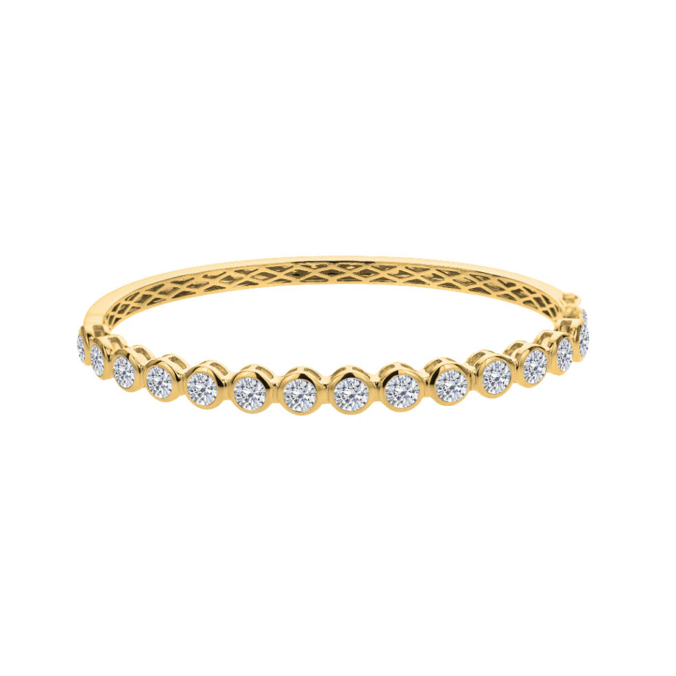 Brown & Co. 18k Yellow Gold Round Diamond Bangle