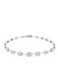 Brown & Co. 18k White Gold 3ct Emerald Cut Diamond Bracelet