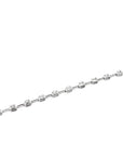 Brown & Co. 18k White Gold 3ct Emerald Cut Diamond Bracelet