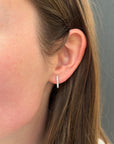 Brown & Co. 18k White Gold 0.42ct Diamond Hoop Earrings