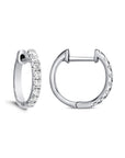 Brown & Co. 18k White Gold 0.42ct Diamond Hoop Earrings
